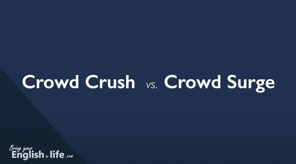 韓國踩踏事件 (Crowd Crush:Surge vs. Stampede)_crowd crush vs. crowd surge